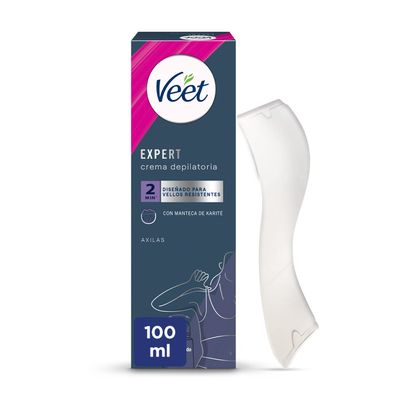 Veet Expert Hair Removal Cream for Women with Roll-On Applicator, Shea Butter, 100 ml