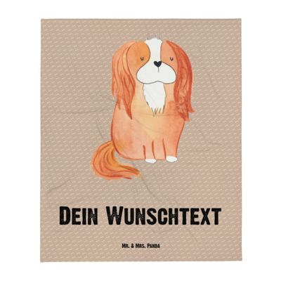 Mr. & Mrs. Panda Personalized Cuddle Blanket for Dogs – Cavalier King Charles Spaniel