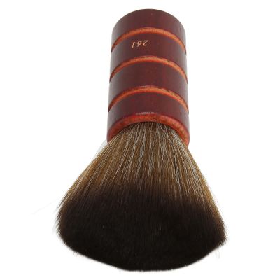 Anself Wooden Face and Neck Dust Brush, Portable Hair Removal Brush