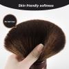 Anself Wooden Face and Neck Dust Brush, Portable Hair Removal Brush view 2