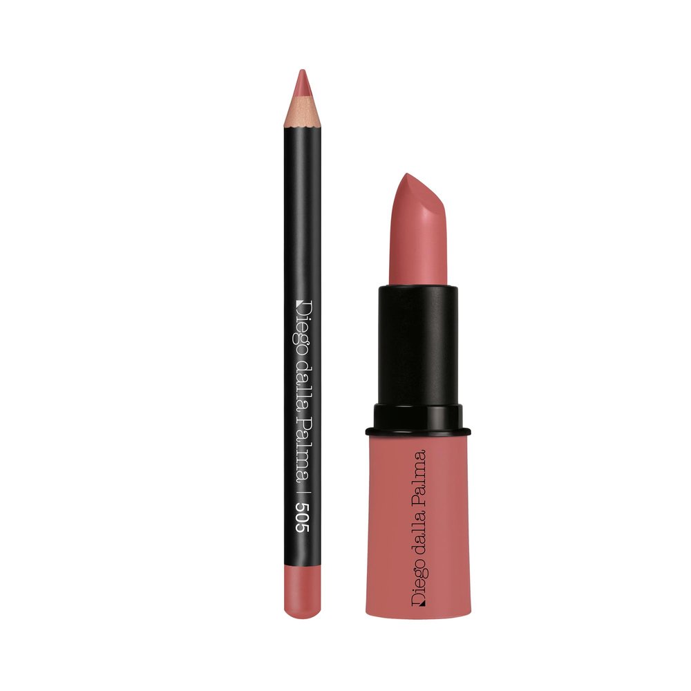 Diego Dalla Palma Lip Contour Kit Lipstick + Lip Pencil 505 Coral Pink
