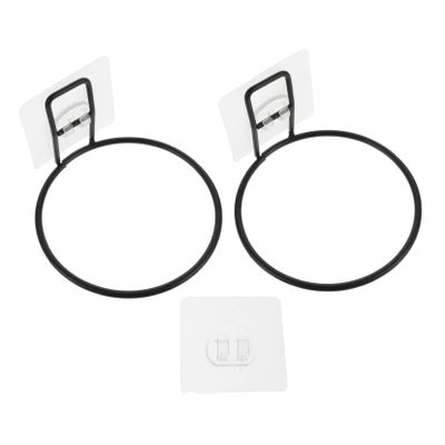 Black Wall-Mounted Pet Bowl Holders, 2-Pack