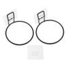 Black Wall-Mounted Pet Bowl Holders, 2-Pack view 1