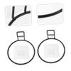 Black Wall-Mounted Pet Bowl Holders, 2-Pack view 3