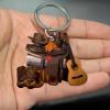 Eastuy Acrylic Saddle Car Pendant | 2D Horse Saddle Keychain view 3