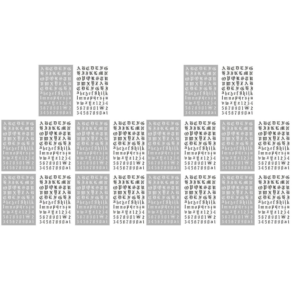 BIUDECO 10-Piece Geometric Nail Sticker Set