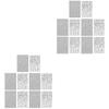 BIUDECO 10-Piece Geometric Nail Sticker Set view 2