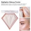 Highlighter Makeup Powder, Glitter Palette, Shiny Fine Powder (01# Pearl White) view 4