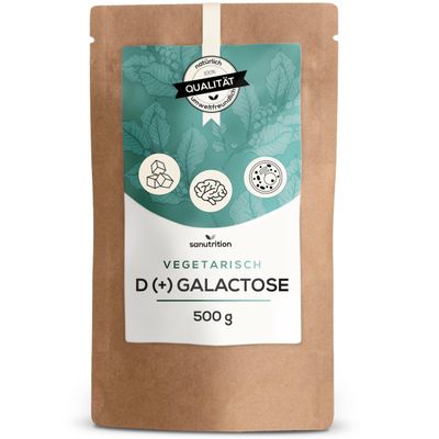 D(+) Galactose Powder, 500 g Pouch, 99% Purity, Vegetarian