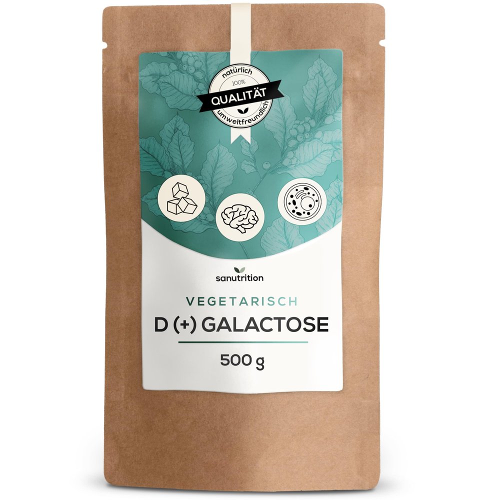 D(+) Galactose Powder, 500 g Pouch, 99% Purity, Vegetarian