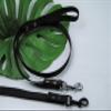 Gray Rubberized Leash, 20 mm (1.5 m, No Hand Loop, Antique Brass Carabiner) view 2