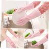 Thin Rubber Kitchen Gloves, 3 Pairs view 4