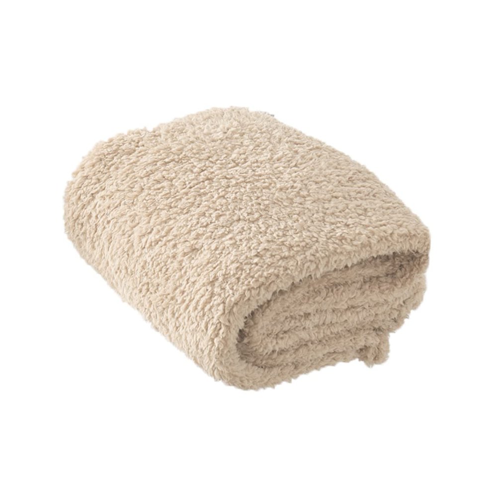 BCOATH Plush Blanket Beige for Pets