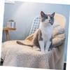 BCOATH Plush Blanket Beige for Pets view 2