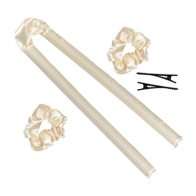 Oshhni Heatless Curling Rod Headband for Women, No-Heat Curling Ribbon with Hair Clips and Hair Tie, Overnight Curls, Silk Ribbon Hair Curler