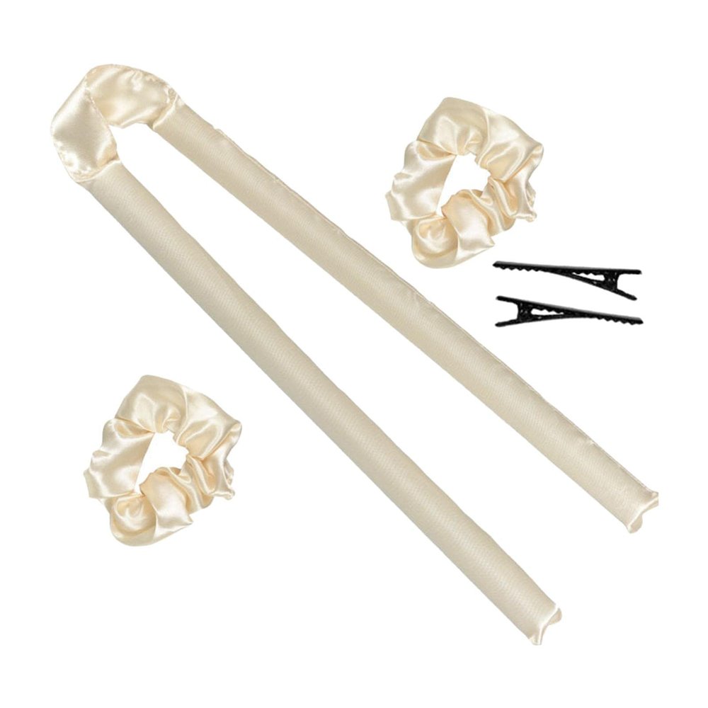 Oshhni Heatless Curling Rod Headband for Women, No-Heat Curling Ribbon with Hair Clips and Hair Tie, Overnight Curls, Silk Ribbon Hair Curler