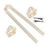 Oshhni Heatless Curling Rod Headband for Women, No-Heat Curling Ribbon with Hair Clips and Hair Tie, Overnight Curls, Silk Ribbon Hair Curler view 1