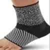 CEP ORTHO ANKLE SLEEVE MAX SUPPORT COMPRESSION Unisex | Ankle Brace with 3D Silicone Pad | Compression Ankle & Foot Support | Black/White | S view 1