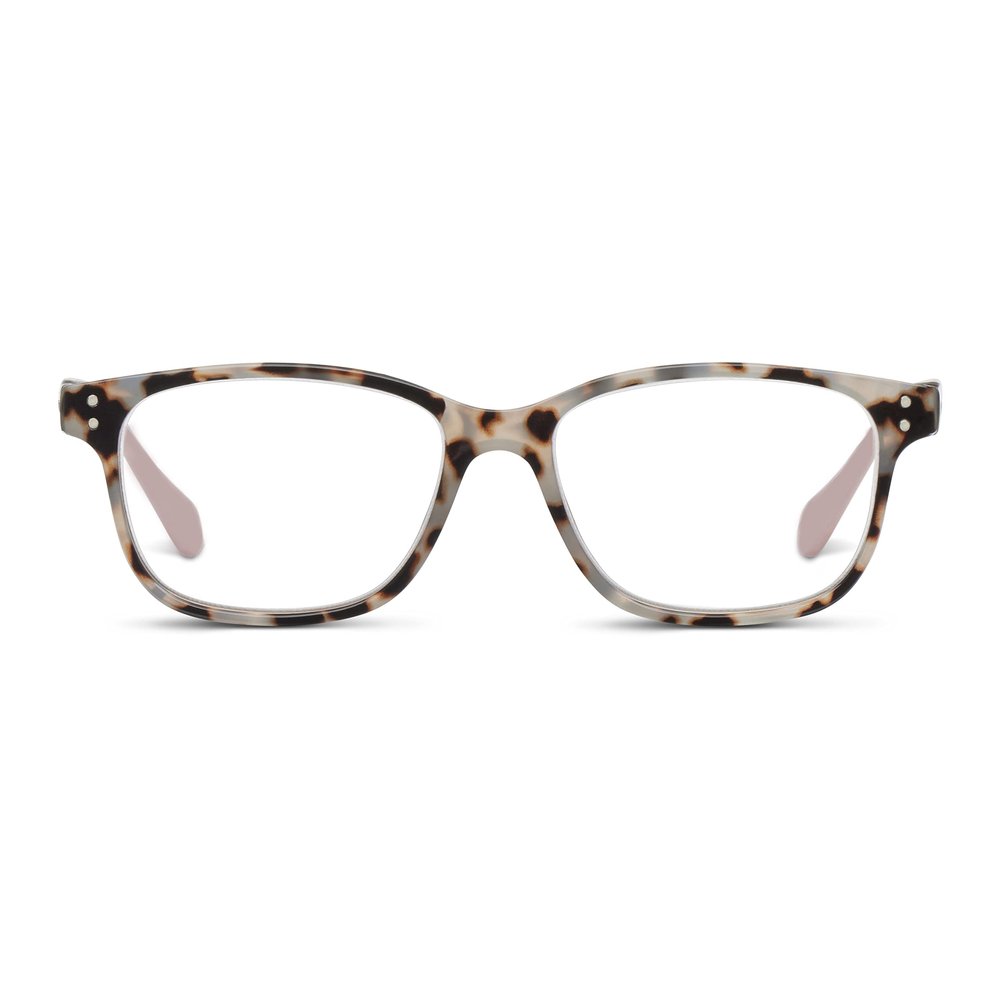 Peepers by PeeperSpecs Reading Glasses for Women, Nature Walk, Gray Tortoise/Pink, 51