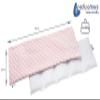Medi Partners Cherry Pit Heating Pad, Microwaveable, 60 x 20 cm, 800 g, 5 Chambers, Removable Cover, Neck & Shoulder Cold Therapy, Light Pink Minky view 3