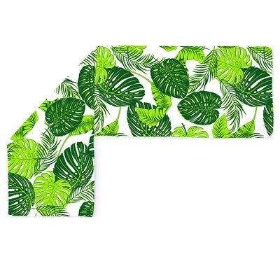 Amilian Side Sleeper Pillow Cover, Nursing Pillow Cover, 150 x 40 cm, 100% Cotton, Green Leaves