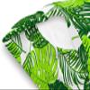 Amilian Side Sleeper Pillow Cover, Nursing Pillow Cover, 150 x 40 cm, 100% Cotton, Green Leaves view 3