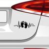 Generic Heartbeat Fe Sticker for Baby/Kids, Love Mama, Brown, 20 x 7 cm view 1