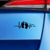 Generic Heartbeat Fe Sticker for Baby/Kids, Love Mama, Brown, 20 x 7 cm view 4