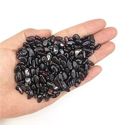 HZLXF1 50 g 5–8 mm Natural Red Garnet Quartz Crystal Gravel