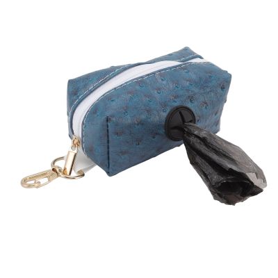 Shanrya Dog Waste Bag Dispenser, Easy to Use, Practical Bag Holder with Zipper, Multifunctional for Dog Travel (Mystical Blue)