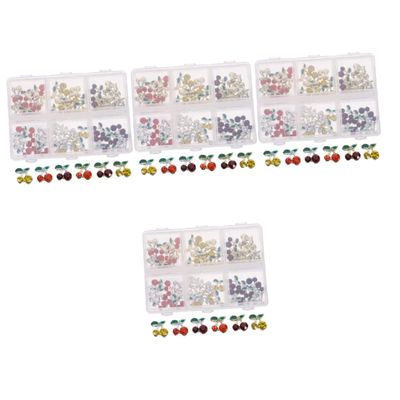LALAFINA 240-Piece Cherry Nail Rhinestones