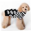 Halloween Dog Sweater with Skull and Stripes view 2