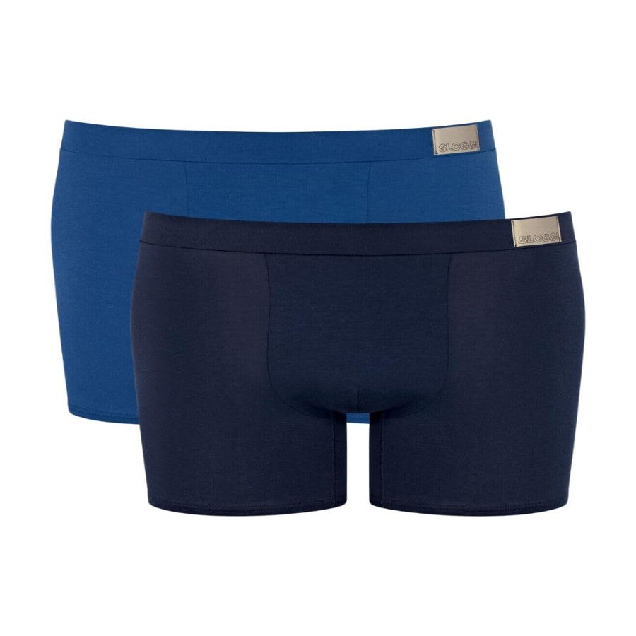 Sloggi Go Natural Shorts 2-Pack, Blue Dark Comb, XL