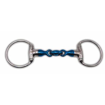 AMKA Sweet Iron Double-Jointed Eggbutt Snaffle, 18 mm, 65 mm Rings