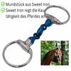AMKA Sweet Iron Double-Jointed Eggbutt Snaffle, 18 mm, 65 mm Rings view 2