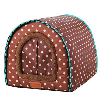 Outdoor Cat House with Curtain, Winterproof Outdoor Dog House for Large Dogs, 600D Oxford Fabric (Color: 5, Size: XL)