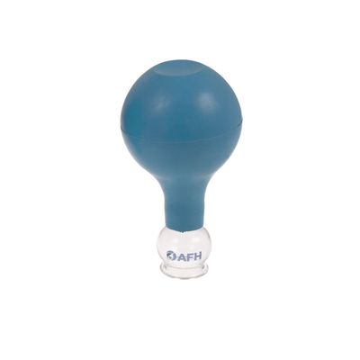 AFH Special Cupping Glass with Bulb – Color and Size Options (25 mm, Blue)