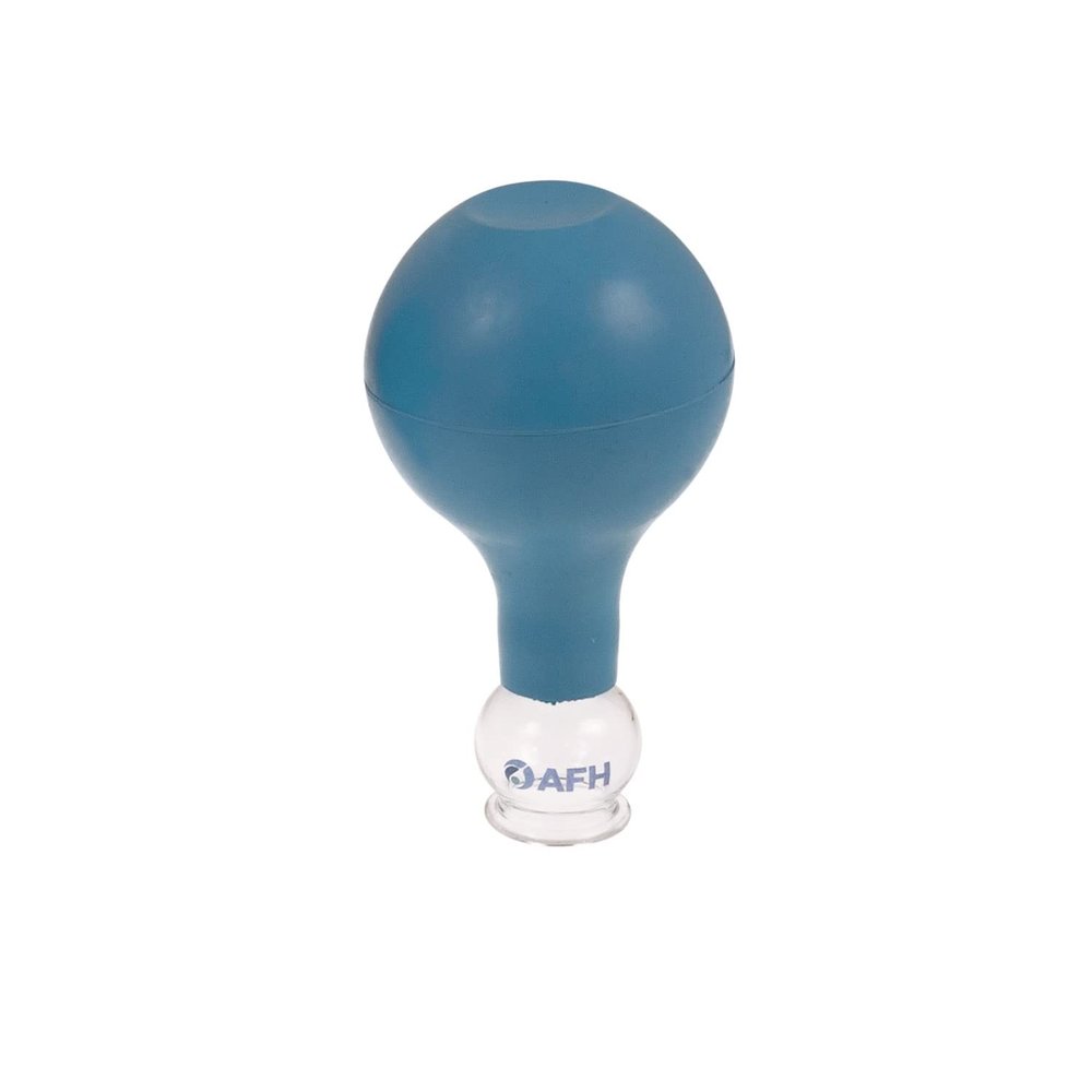 AFH Special Cupping Glass with Bulb – Color and Size Options (25 mm, Blue)