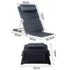 Samnuerly Adjustable Fabric Backrest, 6 Positions, Portable view 2