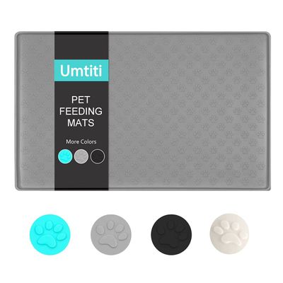 Umtiti Pet Feeding Mat 48x30cm, Gray