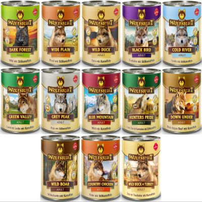 Wolfsblut Adult Wet Dog Food Mix, 6 x 800 g