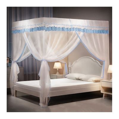 Summer Bed Canopy Mosquito Net with Metal Holder, 200 x 220 cm, Color B