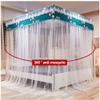 Canopy Bed Mosquito Net with 4 Corner Poles and Metal Holder, for Single or Double Beds, 180 × 220 cm view 4