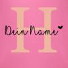 Personalized Pink Baby Bib with Initial and Name view 2