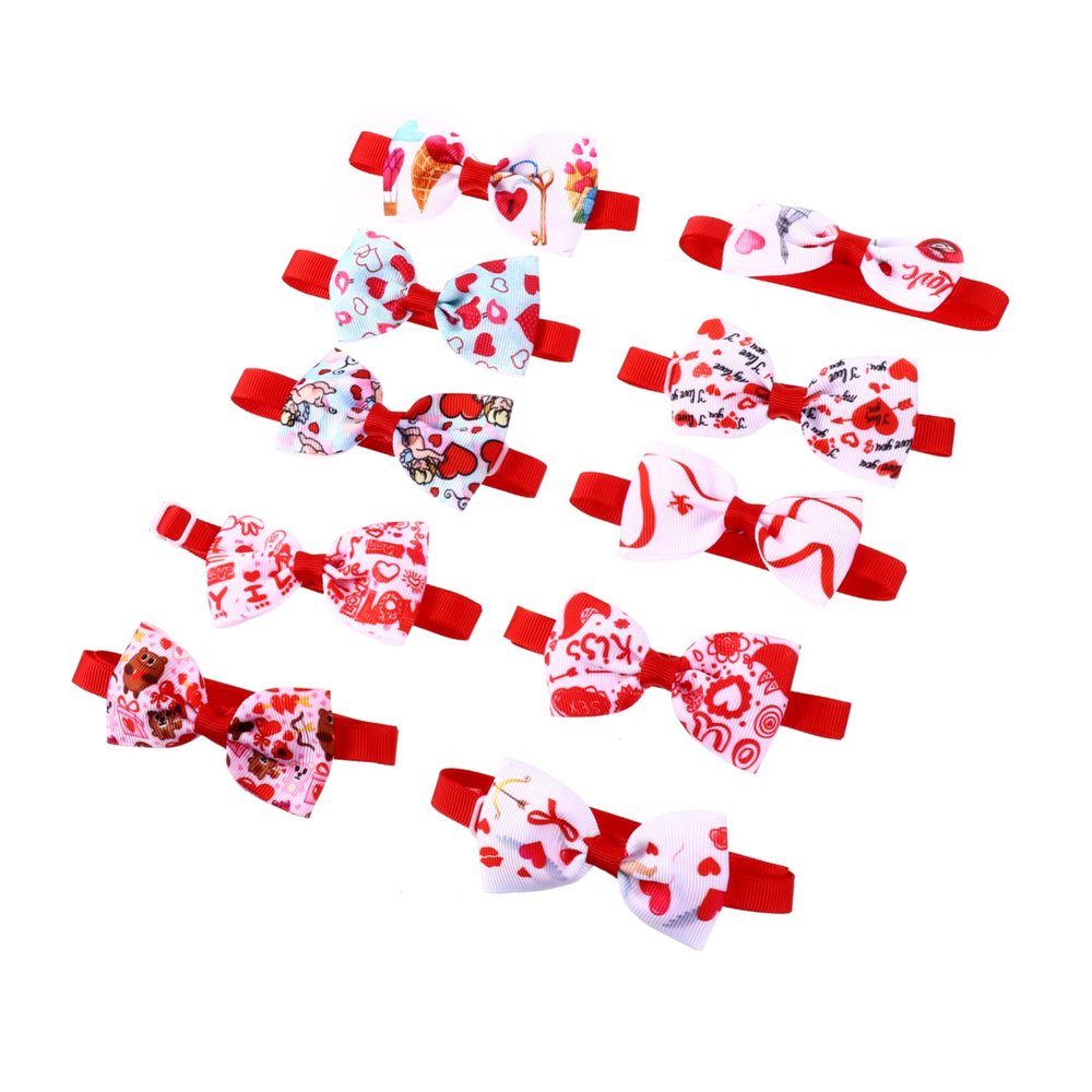 Hohopeti 10-Pack Dog Bowtie Collars