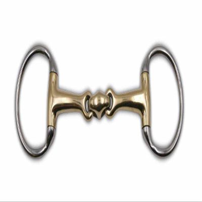 AMKA Double-Jointed Solid Argentan Eggbutt Bit for Ponies, 12 mm