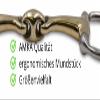 AMKA Double-Jointed Solid Argentan Eggbutt Bit for Ponies, 12 mm view 4