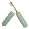 Dental Aesthetics Eco Wheat Straw Toothbrush Travel Case, 1-Pack, Green, 20.5 x 3 x 2 cm view 2