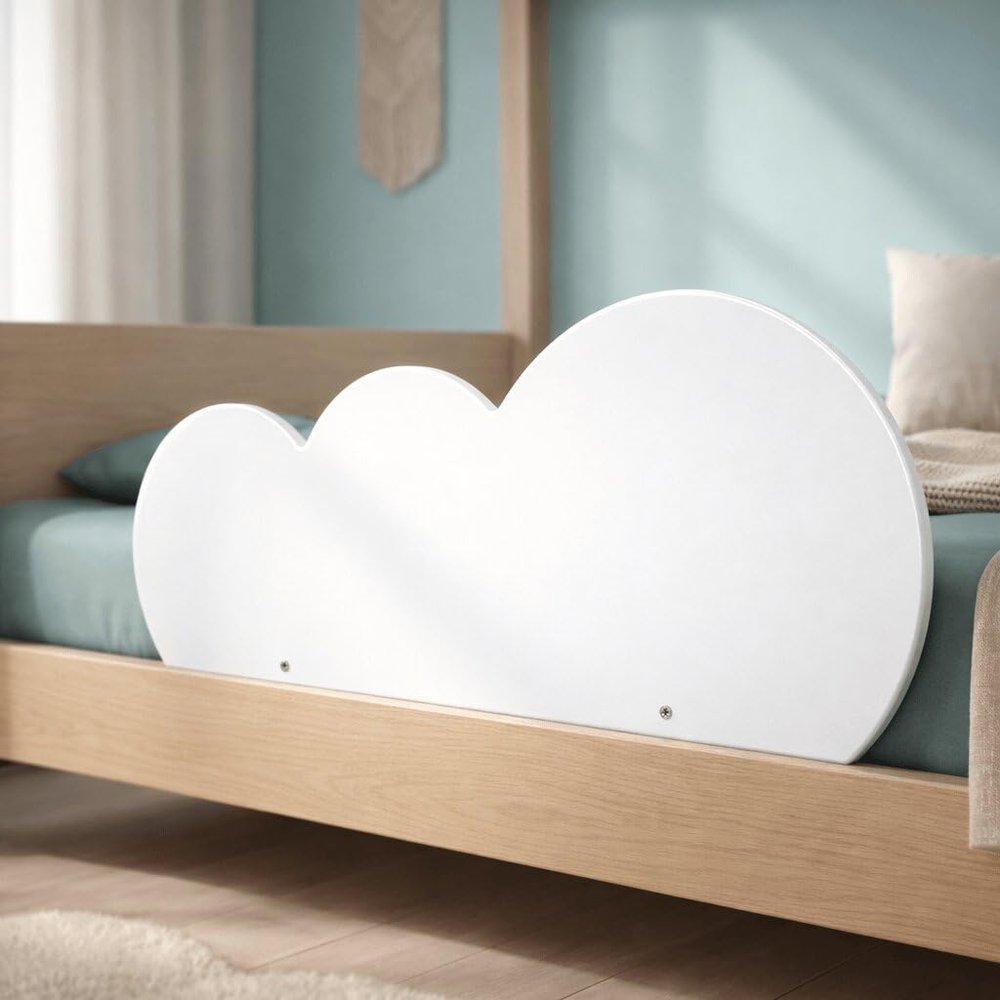Wunderlab Wendy Wooden Bed Guard for Children, Suitable for House Beds up to 200 cm