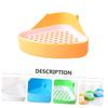 Mipcase Plastic Small Animal Toilet with Wall Design for Rabbits and Chinchillas, Orange, Random Color view 2